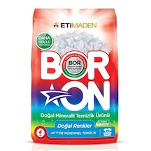 Boron Toz Çamaşır Deterjanı Doğal Mineralli Doğal Renkler 26 Yıkama 4 KG