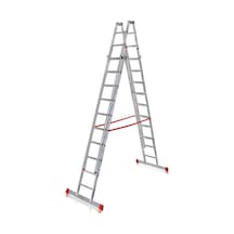A Tipi Çift Sürgülü Alüminyum Merdiven 4.40 Metre Atcsm.02