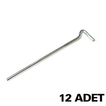 Çadır Kazığı Kalın 12 Adet Gri