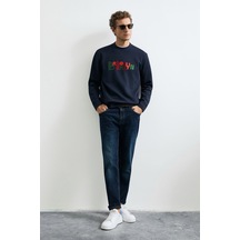 Lufian Finn Erkek Sweatshirt 112030202 Lacivert