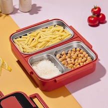 Cooker 1392-2 Çelik Hazneli 3bölmeli Beslenme Kutusu Sefer Tası