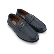 Tamer Tanca Erkek Hakiki Deri Lacivert Loafer Ayakkabı 818 3429 Erk Ayk Y26 Lacı Fltr