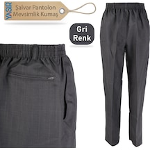 Erkek Kumaş Şalvar Pantolon Mevsimlik Gri Renk (514217302)