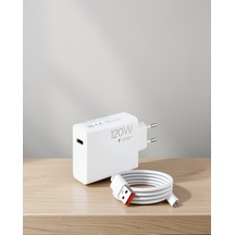 120 Watt Hızlı Şarj Adaptörü Seti Turbo Şarj Aleti Beyaz 0 89969722