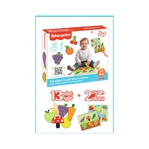 Eğitici Tak Çıkar Puzzle Meyve-sebze 13 Parça Renkli Tasarım