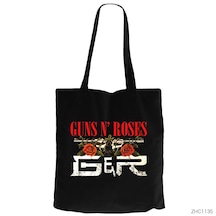 Guns N Roses Guns Siyah Kanvas Bez Çanta