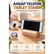 Ahşap Telefon Tablet Standı