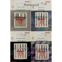 Pfaff 4 Blisterli İğne Seti Standart, Jarse Ve Kot İğneleri