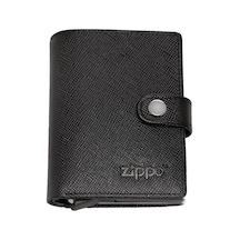 Zippo Saffiano Deri Cüzdan 2007083 Siyah