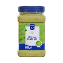 Metro Chef Kremalı Pesto Sos 1000 G - Profesyonel Makarna Sosu 3'li Ekonomik Paket - 3 Adet Tarı