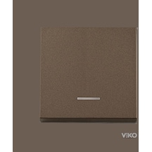 Viko Artline Novella Antrasit Işıklı Anahtar Çerçeveli