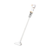 Zemin Fırçası İle Kablosuz Elektrikli Süpürge, Araba Elektrikli Süpürge Güçlü Emme, Araba Ev Masası İçin Sessiz El Vakumu, Beyaz