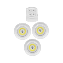 Kablosuz Uzaktan Kumandalı 3lü Led Lamba Seti