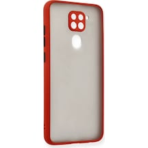 Newface Xiaomi Redmi Note 9 Kılıf Montreal Silikon Kapak - Kırmızı