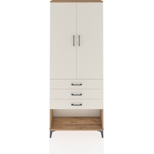 Arges Dolap 2 Raflı 3 Çekmeceli Tek Askılı 88x30x221 Çam-aytaşı Çam
