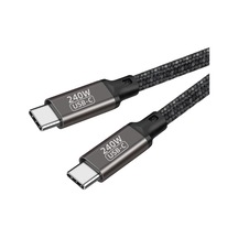 Siyah Qg02 Type-c To Type-c Pd3.1 Data Kablosu 240w 480mbps 0.5 Metre-zore