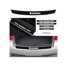 Suzuki Vitara İçin Uyumlu Aksesuar Oto Bağaj Ve Kapı Eşiği Sticker Set Karbon