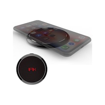 Kablosuz Şarj Aleti 15w Qi Wireless Charging Pad İphone, Samsung Ve Android Uyumlu Usb-c Giriş, Premium Deri Yü