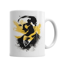 Mustafa Kemal Atatürk Kupa Bardak Porselen No34802 Karışık