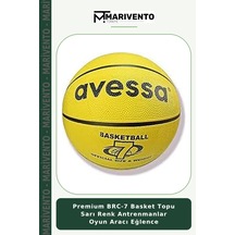 Premium Brc-7 Basket Topu Sarı Renk Antrenmanlar Oyun Aracı Eğlence