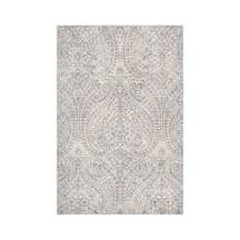 Kartela Halı Paisley Halı Kaymaz Taban Makinede Yıkanabilir Halı Açık Gri - 60 X 90 Cm