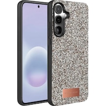 Onegif Samsung Galaxy A57 5g Bright Simli Kapak - Gümüş