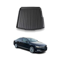 Vw Passat B8 Sedan 2015+ Uyumlu Araca Özel Kauçuk Tpe Bagaj Havuzu Siyah