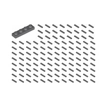 Yedek Parçalar: Plate 1x4: 100 Adet 1x4 Plate Parts Plaka Parçası Koyu Gri - Dark Bluish Gray Plate 3710