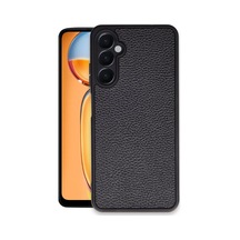 Samsung Galaxy A35 5g Uyumlu Kılıf Aras Deri Kapak - Siyah