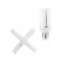 Tr 4 Kollu Katlanabilir Led Tavan Ampulü E27 Duy Uyumlu Yüksek Parlaklık Enerji Tasarruflu Modern Tavan Aydınlatma A Genel