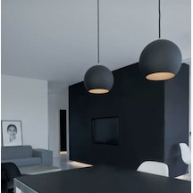 Mylights Siyah Içi Beyaz Mat Pütürlü Siyah Boya Metal Sarkıt Av
