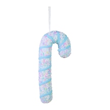 Yılbaşı Süsü Pastel Renk Baston Mavi Pembe 20 Cm