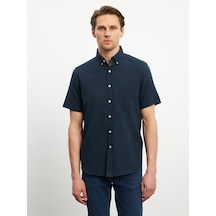 Lcwaıkıkı Classic Lacivert Regular Fit Poplin Erkek Gömlek