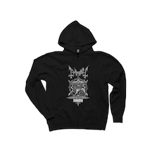 Mayhem A Season İn Blasphemy Siyah Fermuarlı Kapşonlu Sweatshirt Siyah
