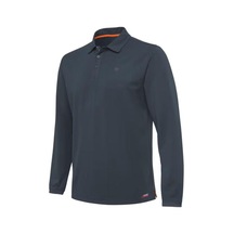 Beretta Antrasit Tech Polo Yaka Uzun Kol T-shirt Xlarge