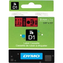 Dymo 40917 Kırmızı/Siyah D1 Yedek Şerit 9 MM X 7 M