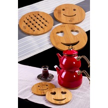 2'li Bambu Nihale Açık Kahverengi