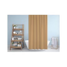 Tropik Home Banyo Perdesi - Tek Kanat Duş Perdesi, Polyester Kumaş Duşakabin Perdesi 180x200 Cm Küvet Perdesi Bej Diğer