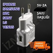 Her Marka Cep Telefonuna Uyumlu Şarj Başlığı 2 Amper