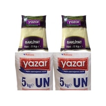 Yazar Bakliyat Pilavlık Pirinç 2 x 5 KG + Baklavalık Sert Buğday Unu 2 x 5 KG