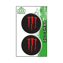 Monster 2 5x5 Cm İkili Damla Etiket