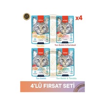 Wanpy Pouch 4lü Avantaj Paketi Yetişkin Yaş Kedi Maması 4x70gr