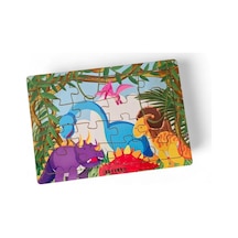 Dinozorlar 16 Parça Eğitici Ve Öğretici Ahşap Çocuk Puzzle & Yapboz Bebek Çocuk Oyuncak