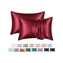 Iskandinav Ipek Yastık Kılıfı Beyaz Siyah Gri Mavi Yatak Dekoratif Yastık Lüks Wine Red 1pcx51x66cm 20x26in Wine Red