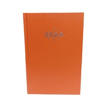 Ekonomik Cilt Bezli Çizgili Günlük Ajanda 14x20 Cm 2023 Turuncu