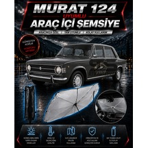 Murat 124 Araç Ön Cam Güneşliği Katlanabilir Şemsiye Oto Güneşlik Uv Korumalı Gölgelik Araba Oto Şemsiyesi