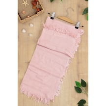 Kız Bebek 4 Katı Müslin Kundak Battaniye, Puset Öryüsü Stl6878 Beyaz - Fuşya