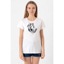 Just The Tip I Promise Halloween Beyaz Kadın Bisikletyaka Tshirt 001