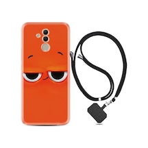 Huawei Mate 20 Lite Kılıf Boyun Askılı Orange 1830