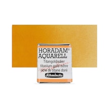 Schmincke Horadam Aquarell Artist Sulu Boya Titanium Gold Ochre Yarım Tablet